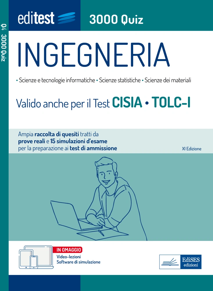 Test Ingegneria 2023: raccolta di 3.000 quiz - Anche per TOLC-I
